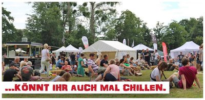 Chili & BBQ Festival in Hannover chillen im Fössebad nach dem Grillen und Smoken
